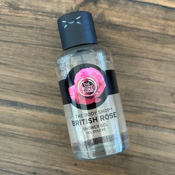 The Body Shop British Rose TRAVEL SET Hand Cream Body Scrub Shower Gel NLA HTF - Picture 5 of 10